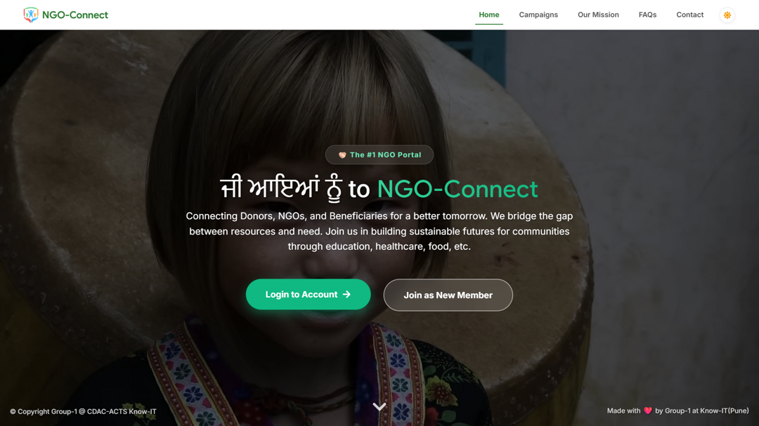 NGO-Connect Web App